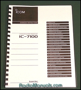 Icom IC-7100 Advanced Instruction Manual